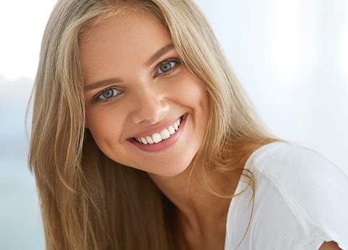 Woman with beautiful smile