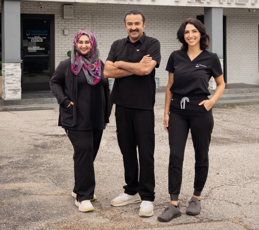 Fort Worth Texas dentist Dr. Kazmi and a dental patient