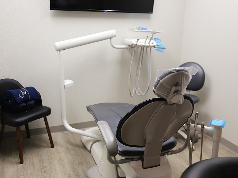 Modern dental exam room