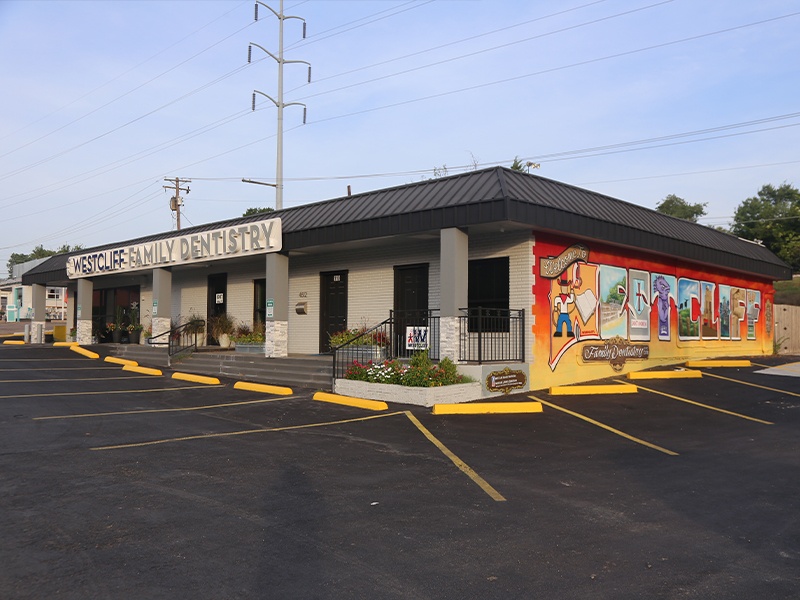 Mural on outside wall of dental office