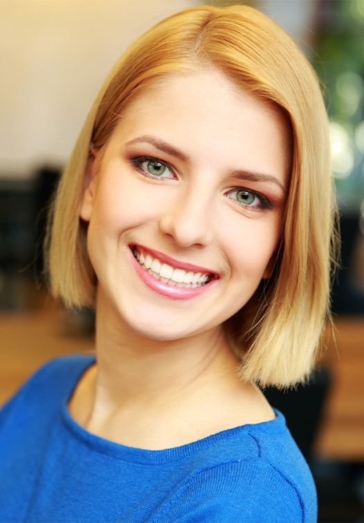 Woman sharing healthy smile