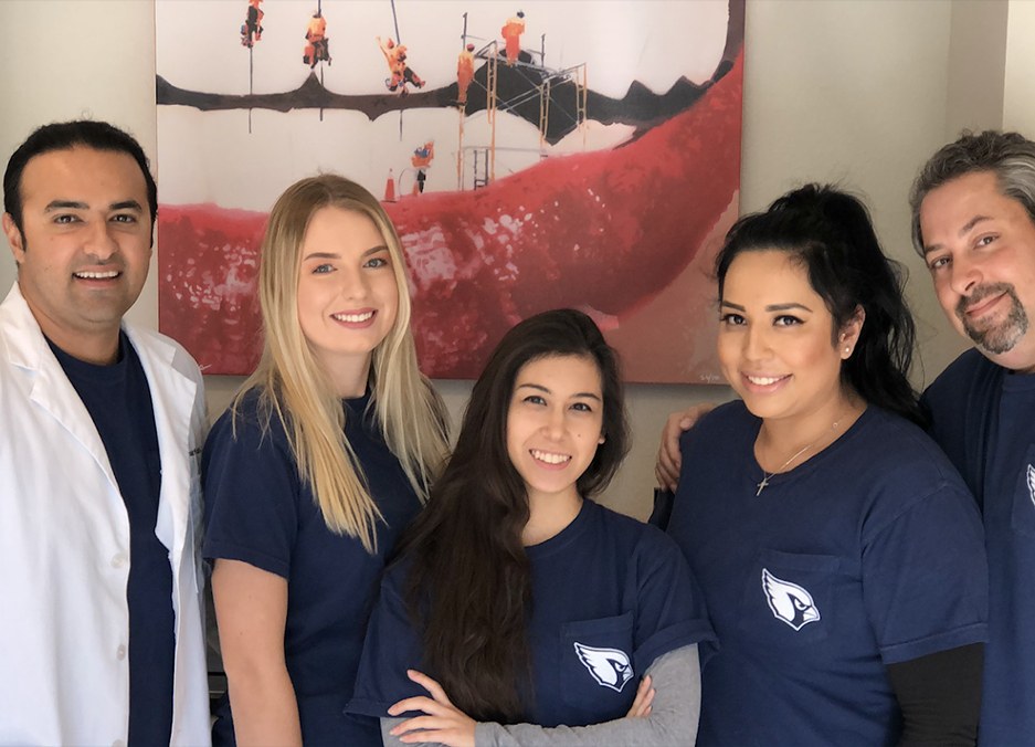 Dr. Kazmi and his dental team